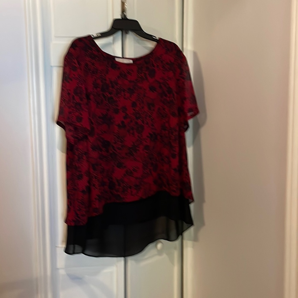 Michael Kors layered chiffon top